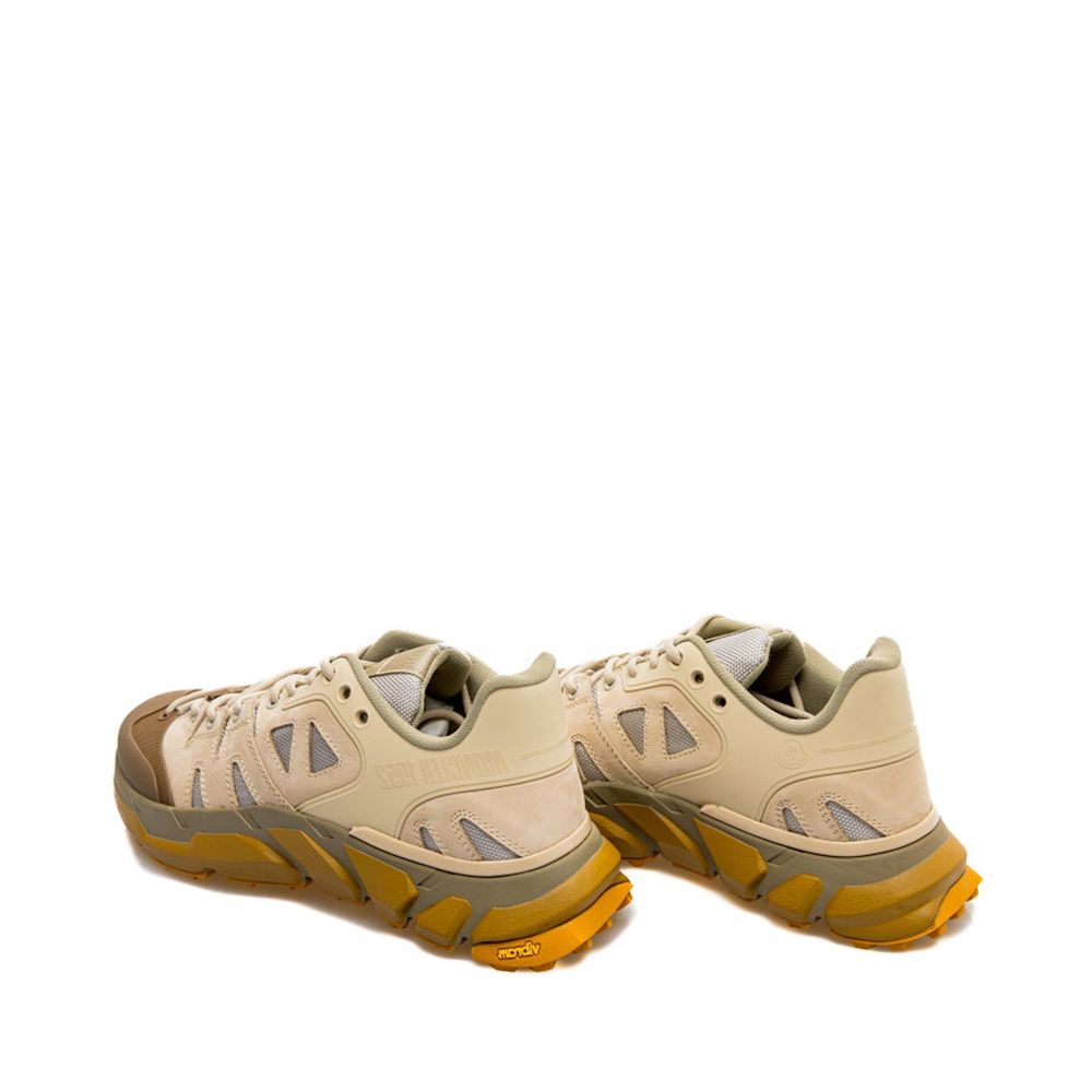 Beige Polyamide Athletic Sneakers