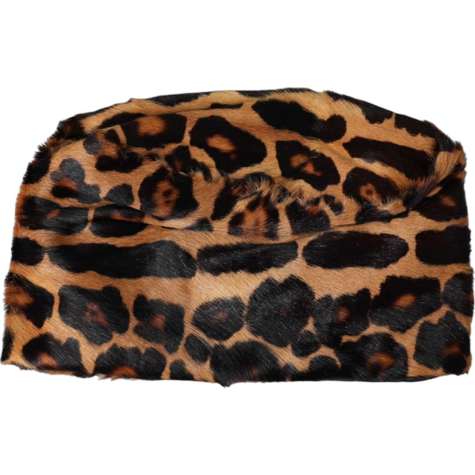 Hnědý dámský klobouk Bucket s leopardím vzorem