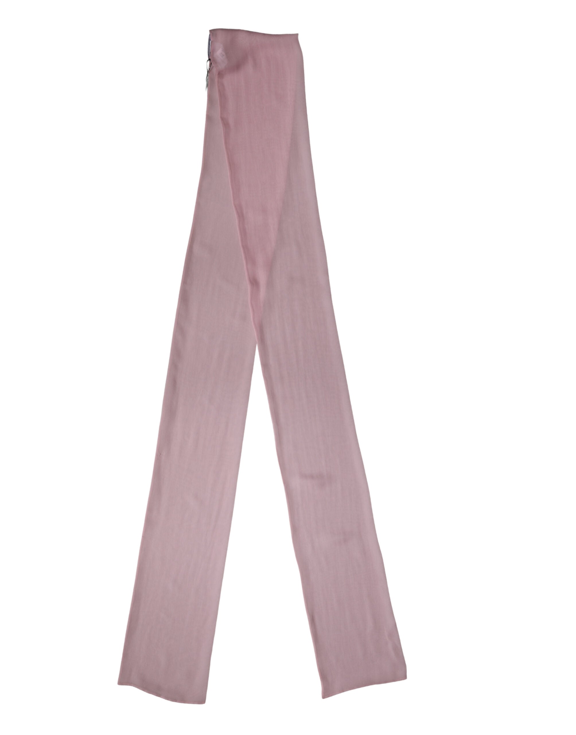 Růžová hedvábná šerpa/zavinovací šála/šátek 291cm x 19cm