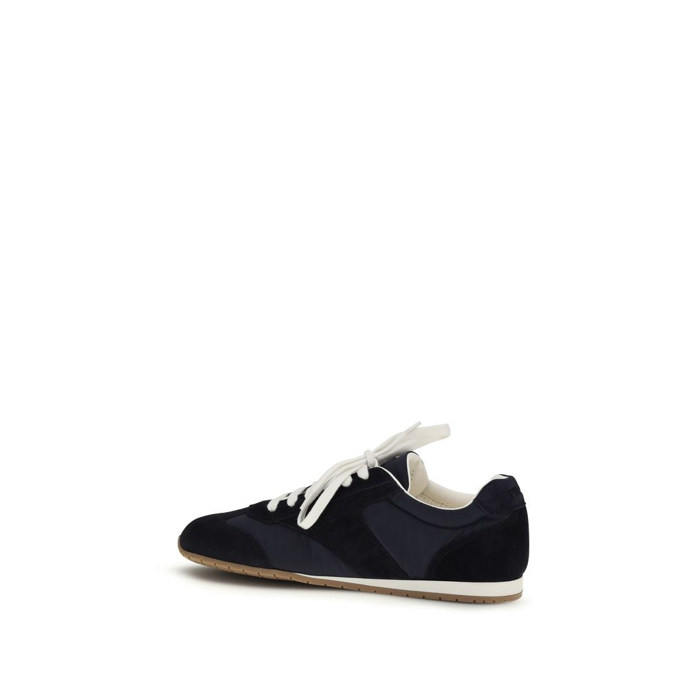 Blue Calf Leather Bos Taurus Athletic Sneakers