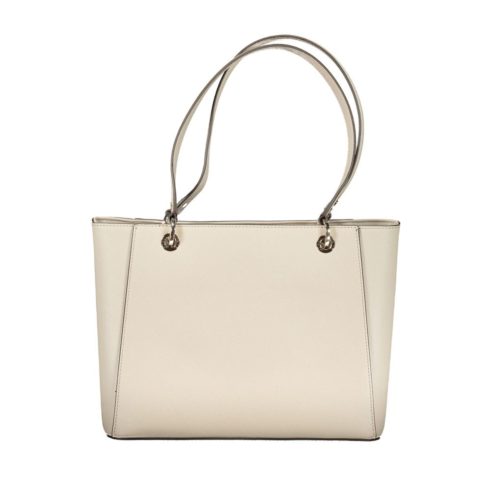 Beige Poliuretano Women Handbag