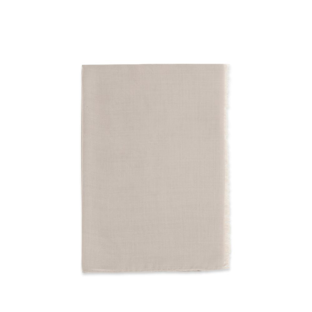 Beige Silk Scarf