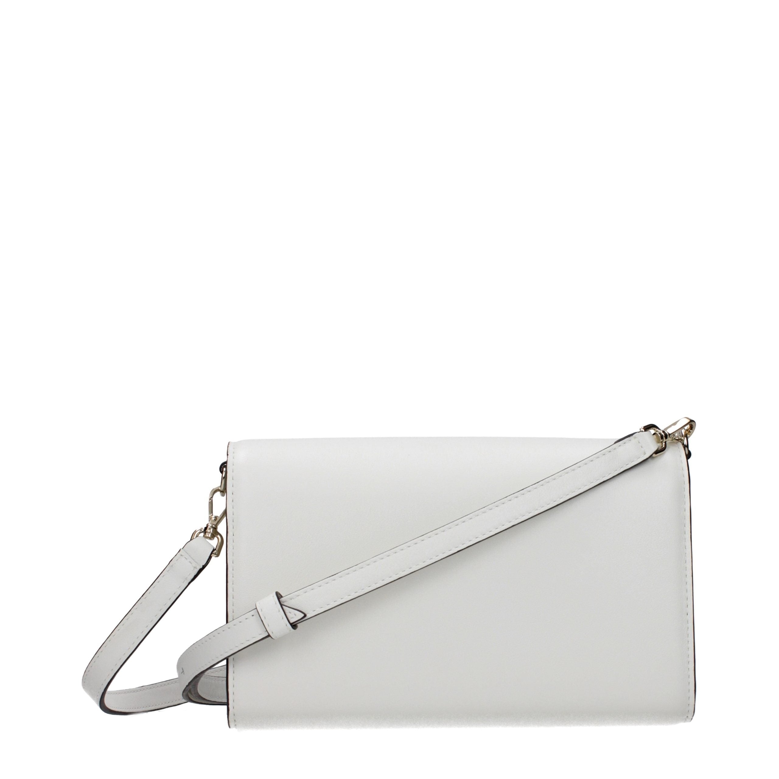 White Leather Clutch Bag