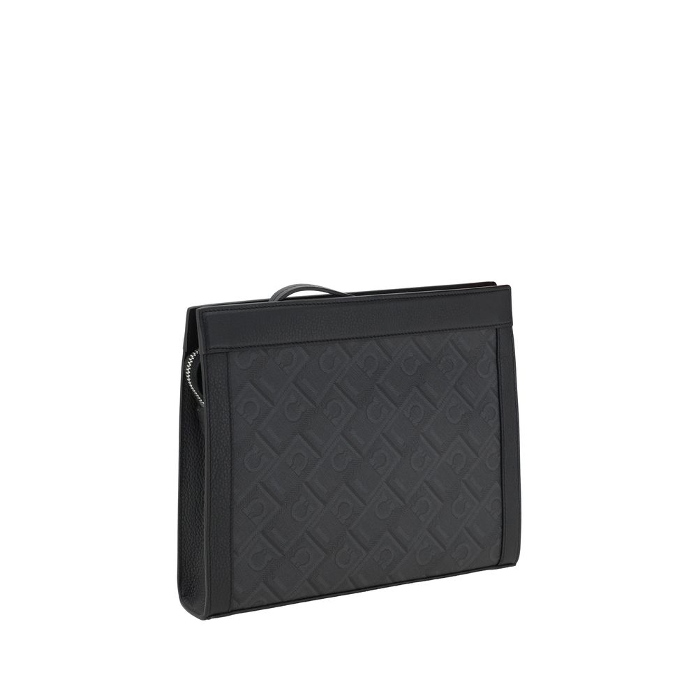 Black Polyethylene Clutch Bag