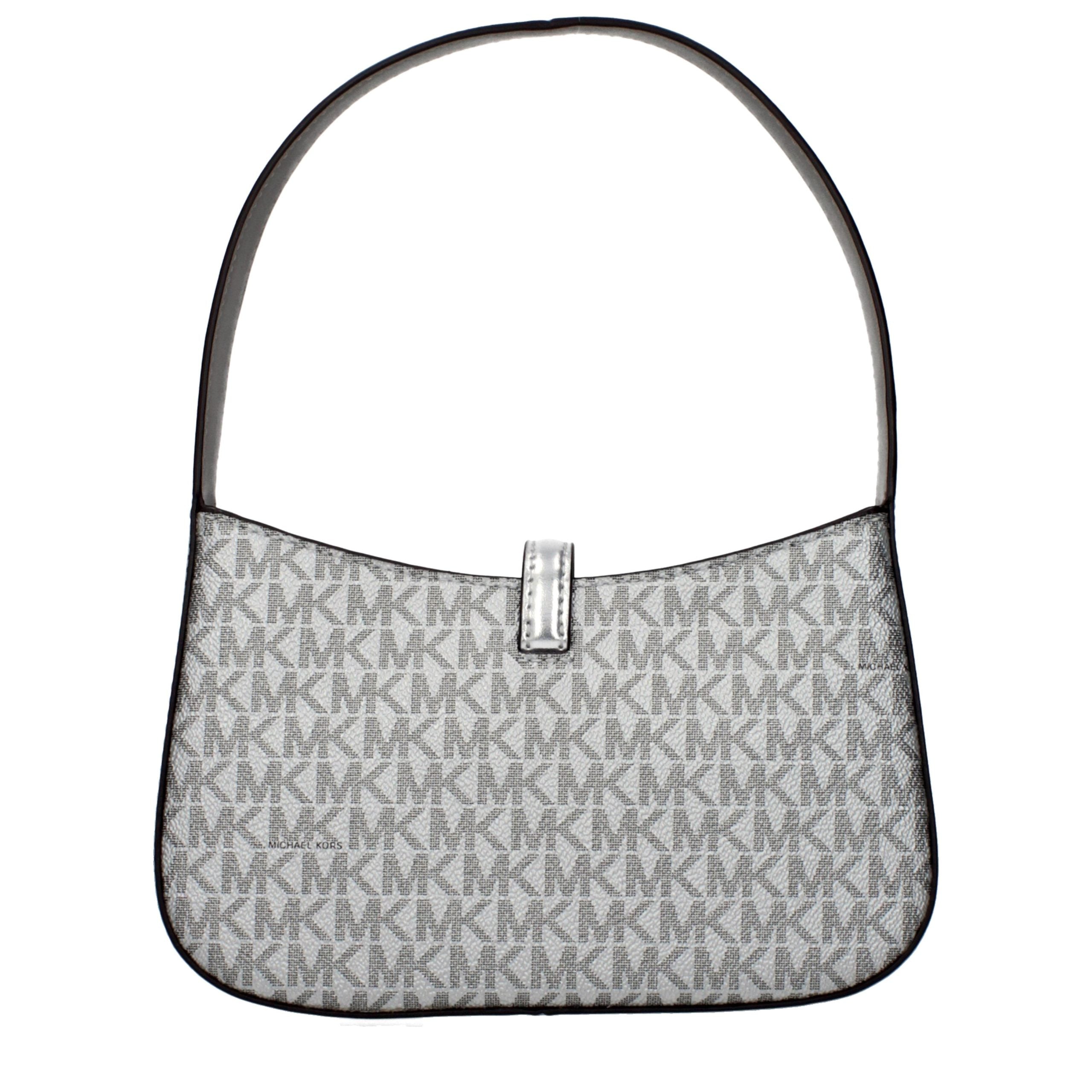Gray Fabric Handbag