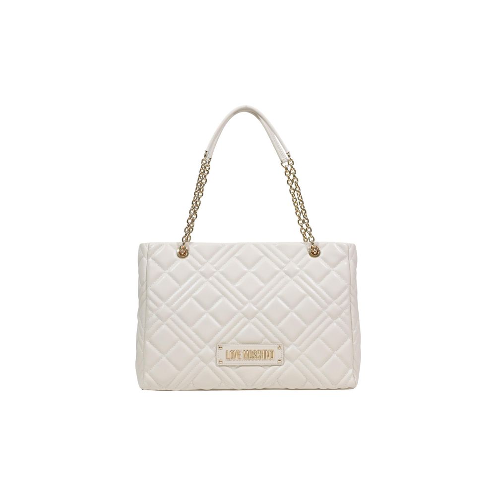 Beige Polyethylene Handbag