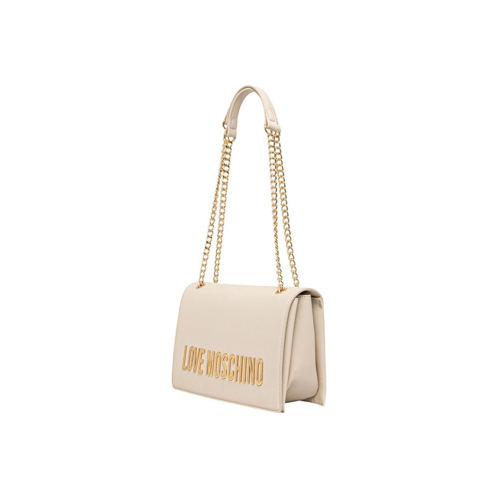 Beige Polyethylene Handbag