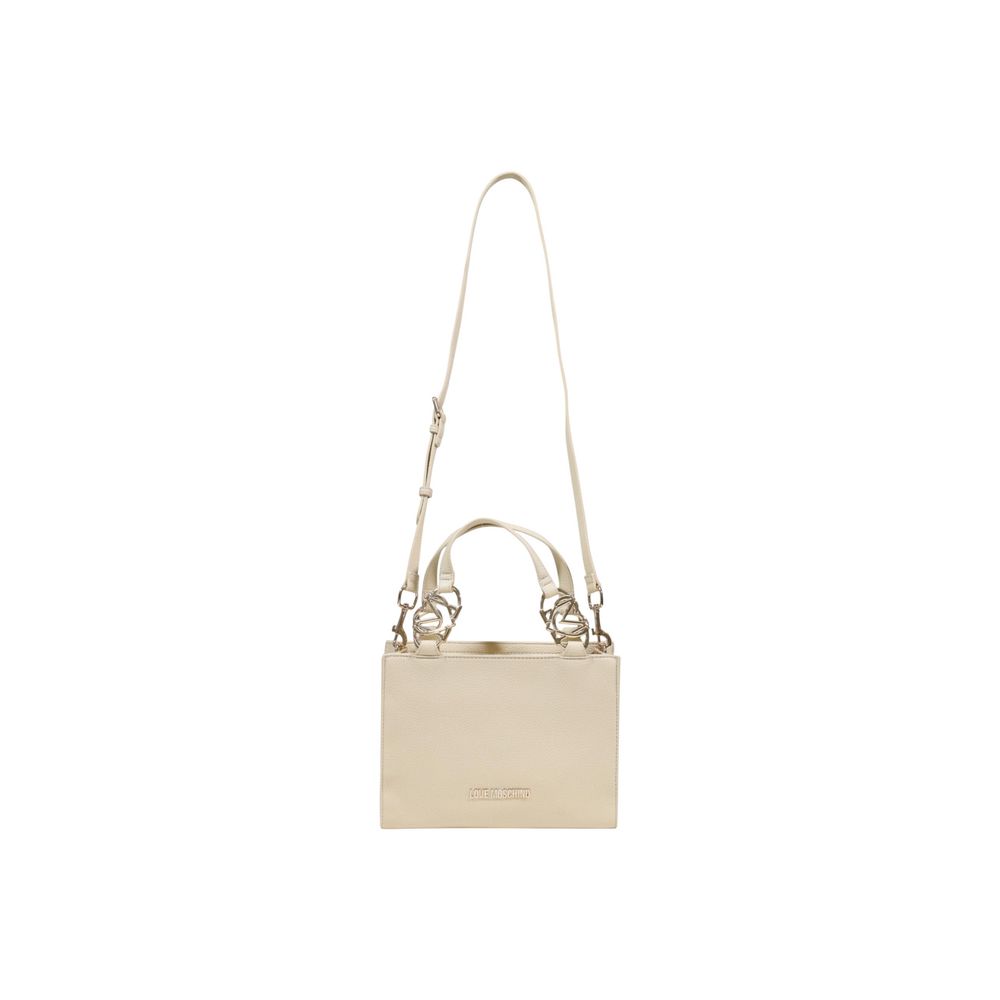 Beige Polyethylene Handbag