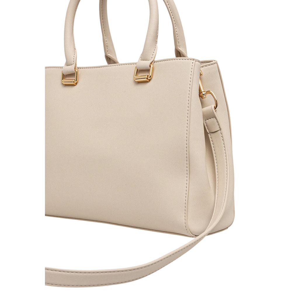 Beige Polyethylene Handbag