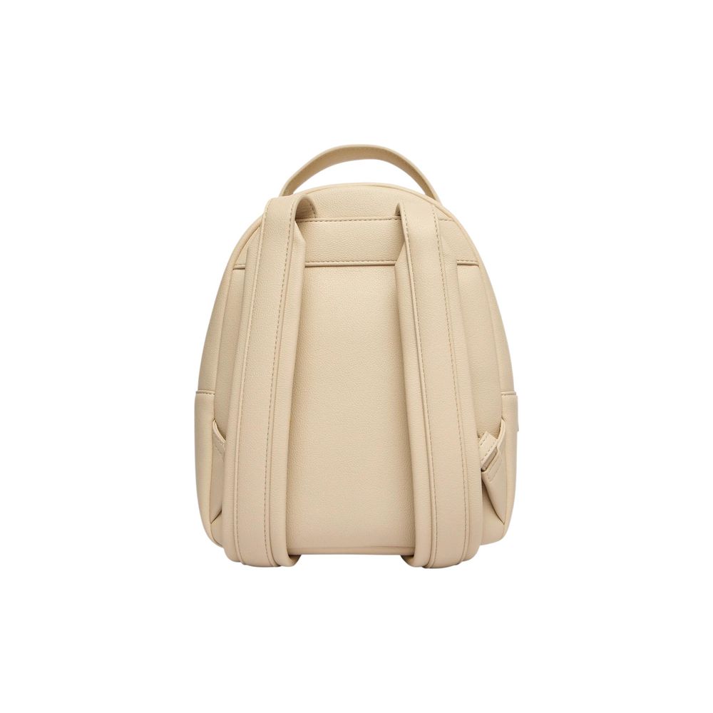 Beige Polyethylene Backpack