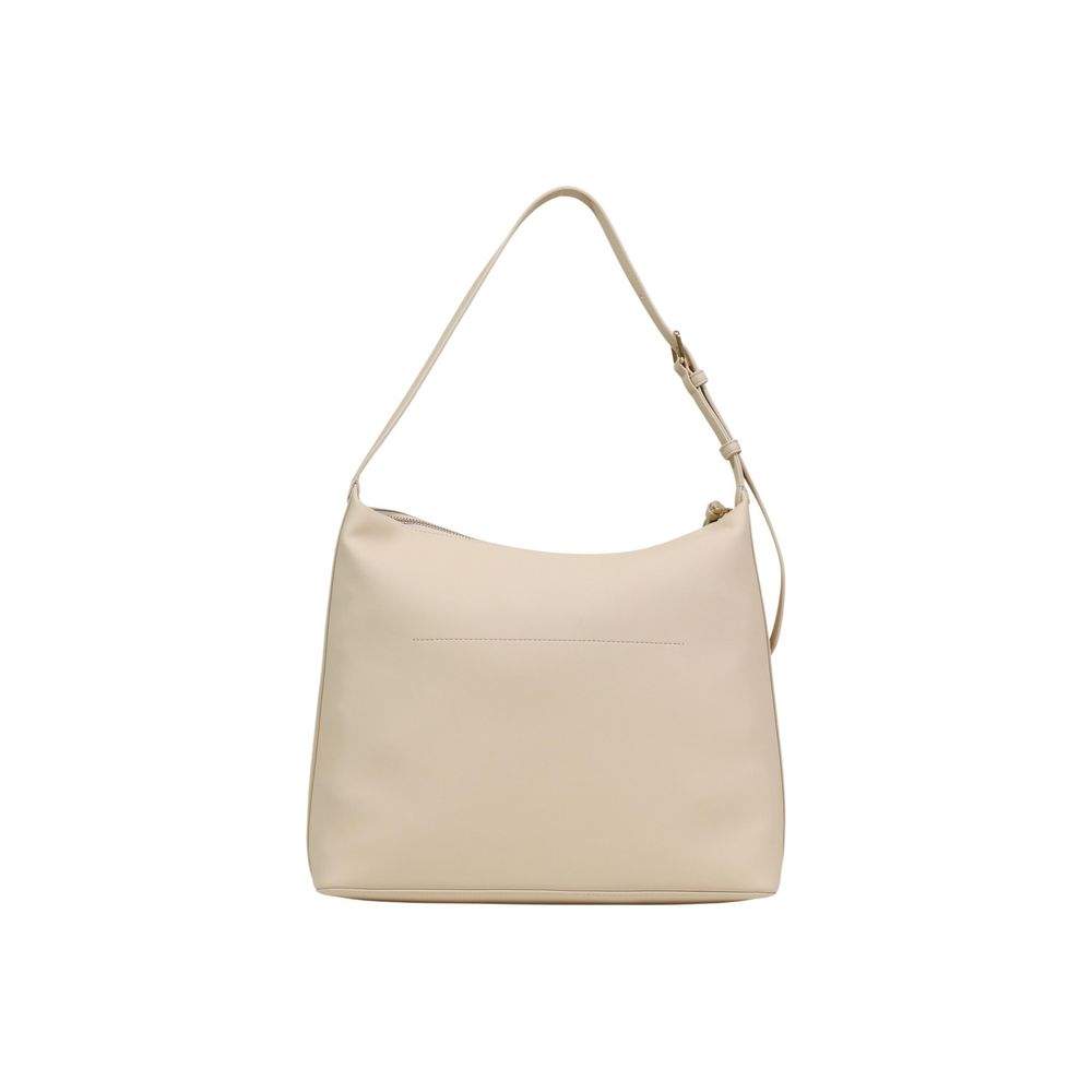 Beige Polyethylene Handbag