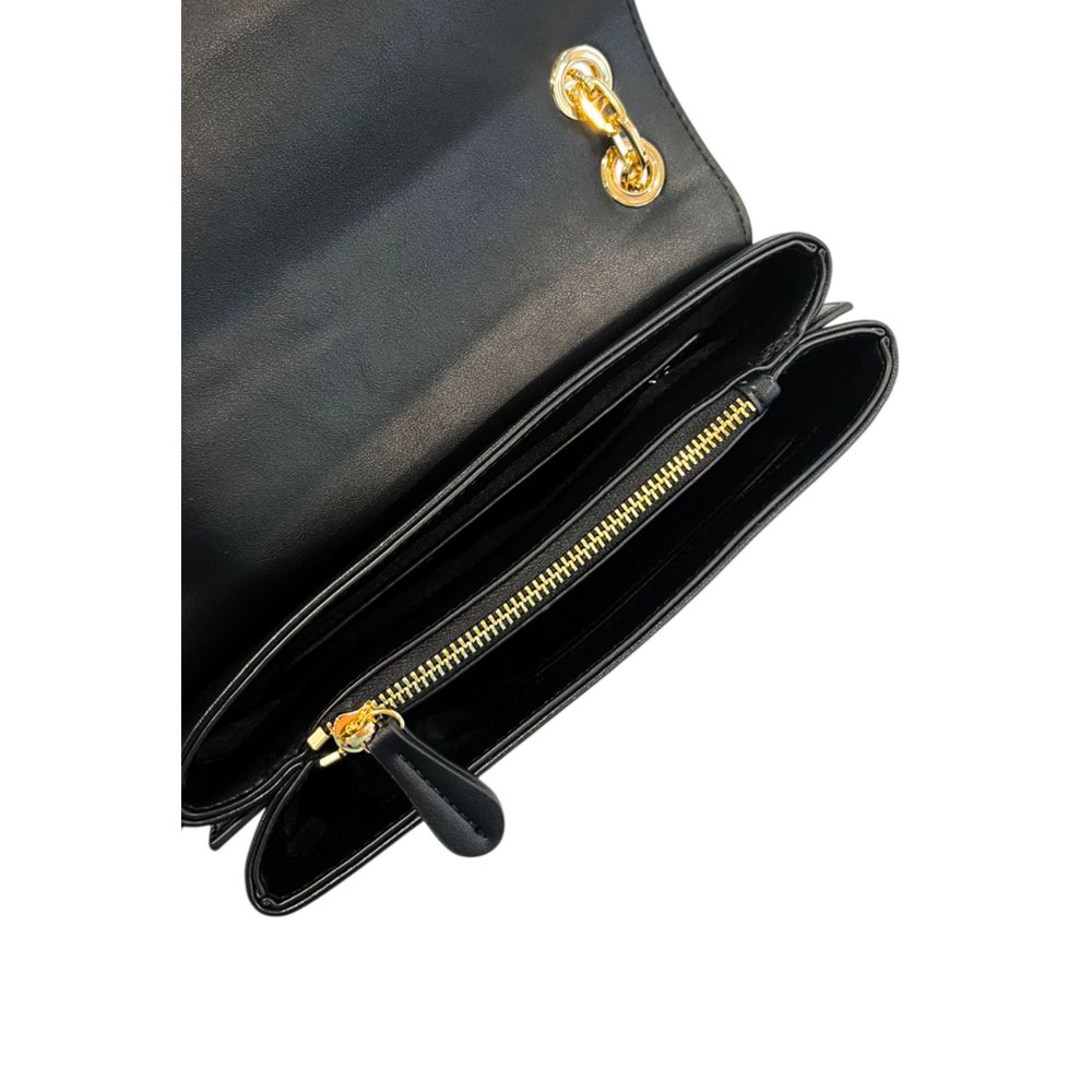 Černá dámská crossbody kabelka z PU kůže