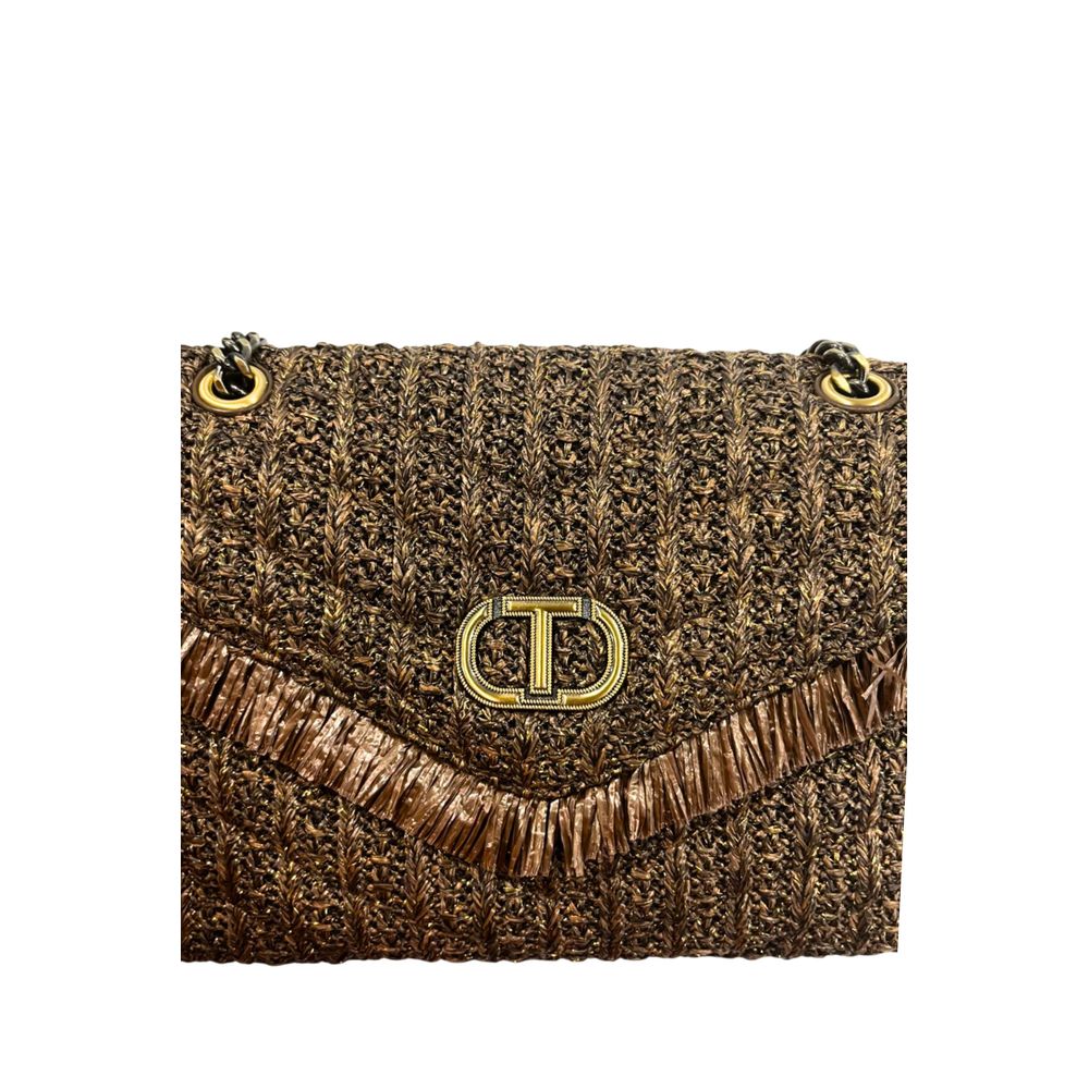 Hnědá dámská crossbody kabelka z polypropylenu