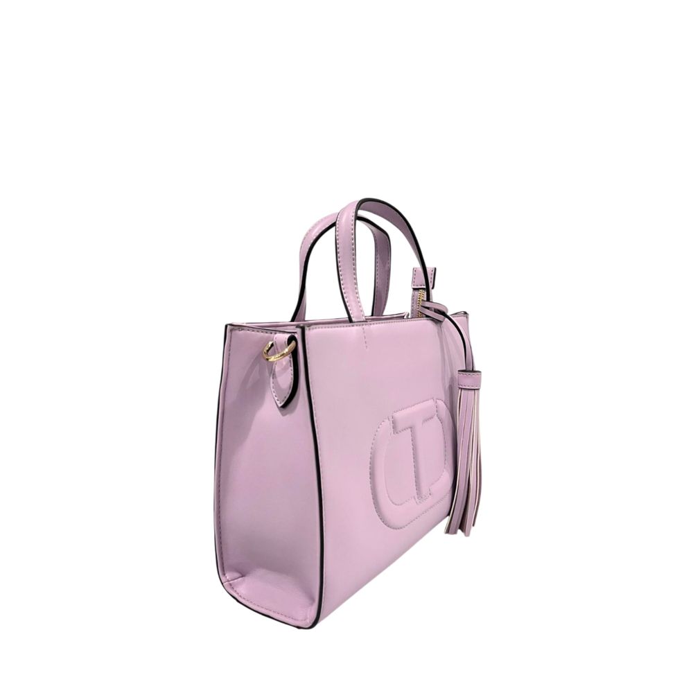 Purple PU Women Handbag