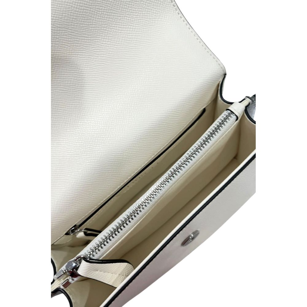 White Polyurethane Women Handbag