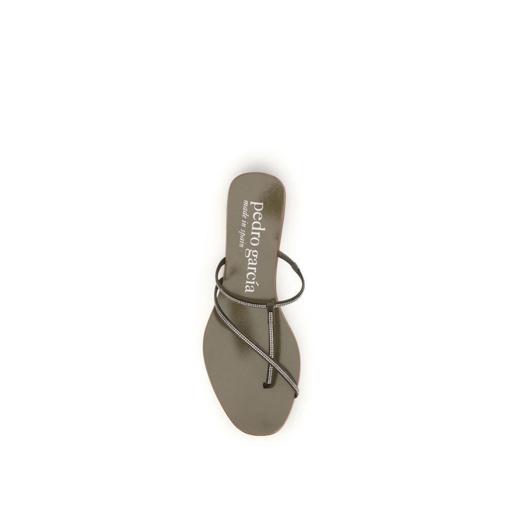 Brown Calf Leather Bos Taurus Sandals