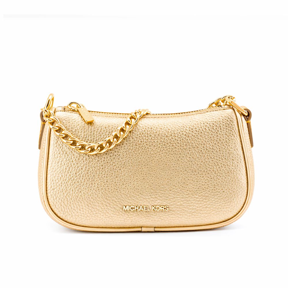 Gold Fur Shoulder Bag