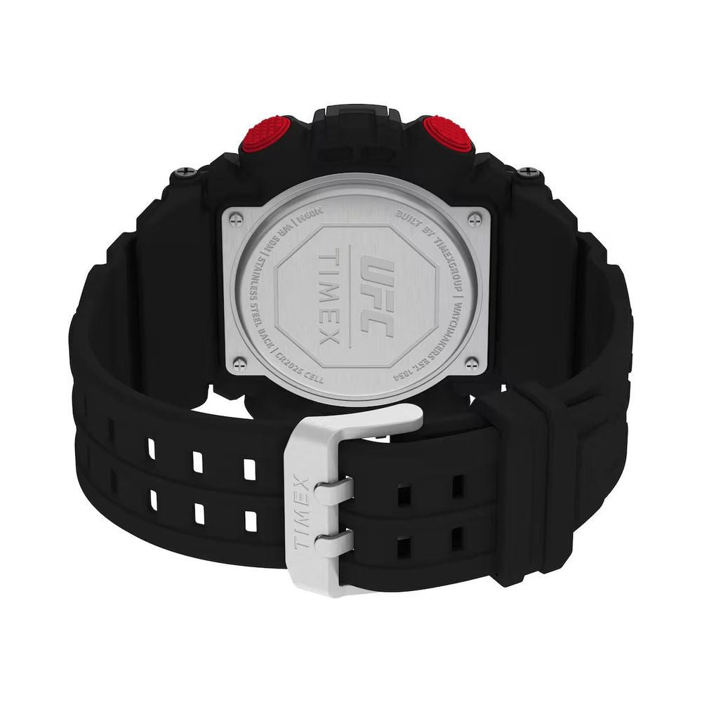 Black Rubber Sport Watch