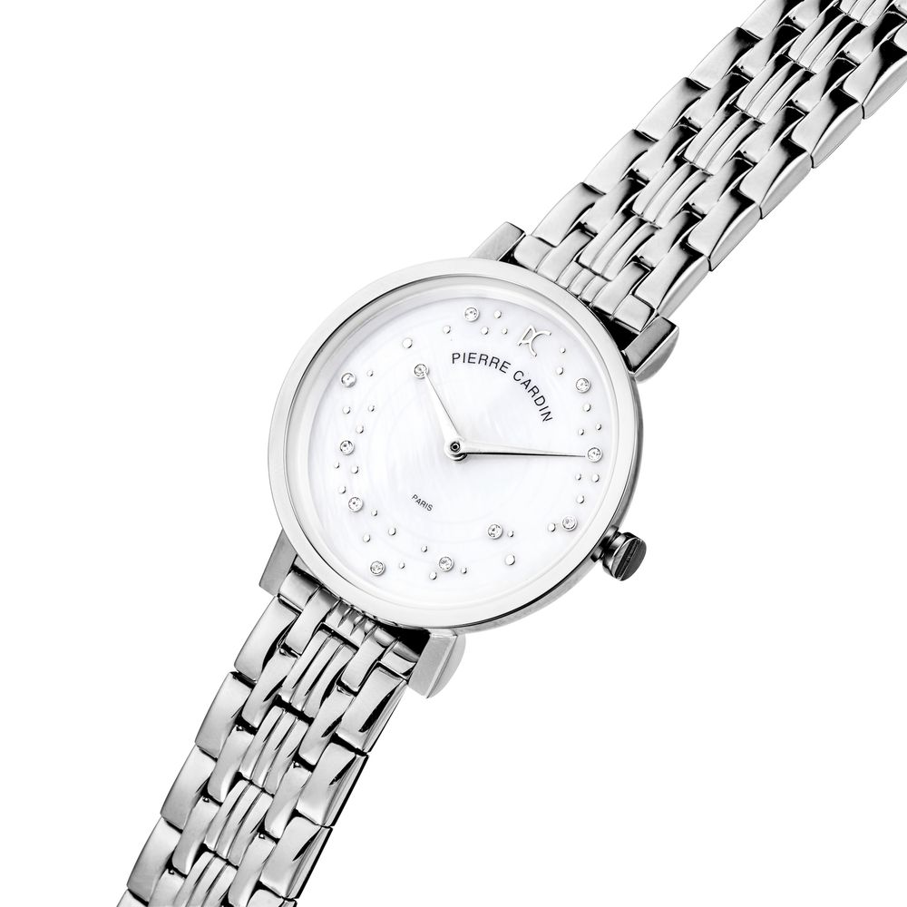 Gray Stainless Steel Dress Watch