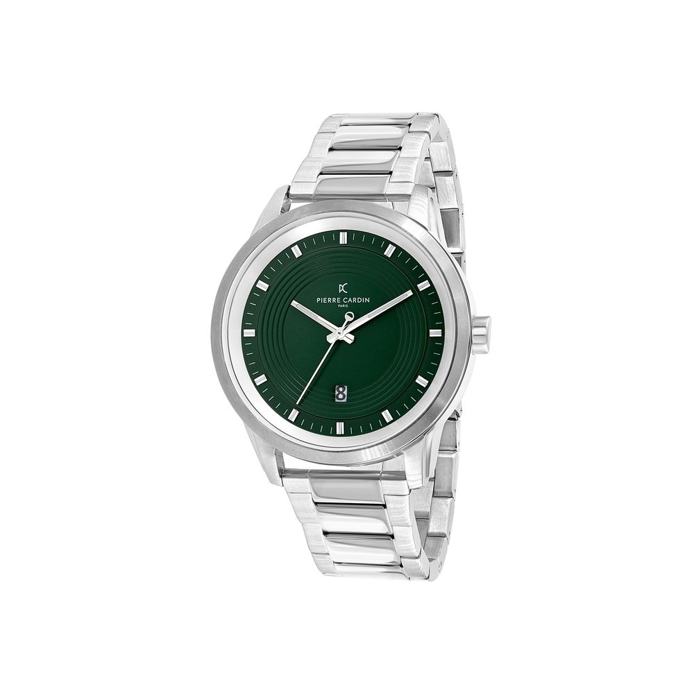 Gray Stainless Steel Dress Watch