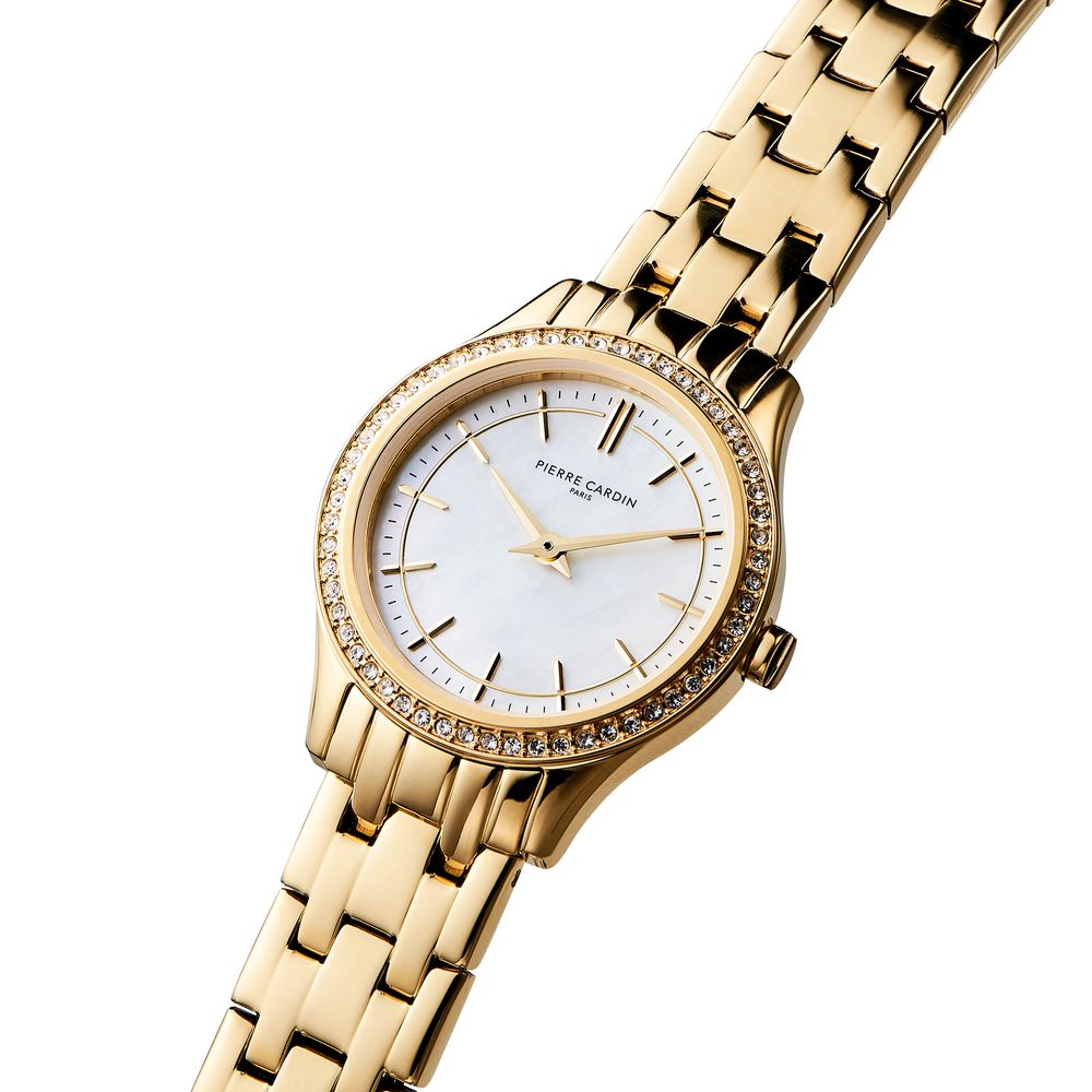 Gold Stainless Steel Dress Watch