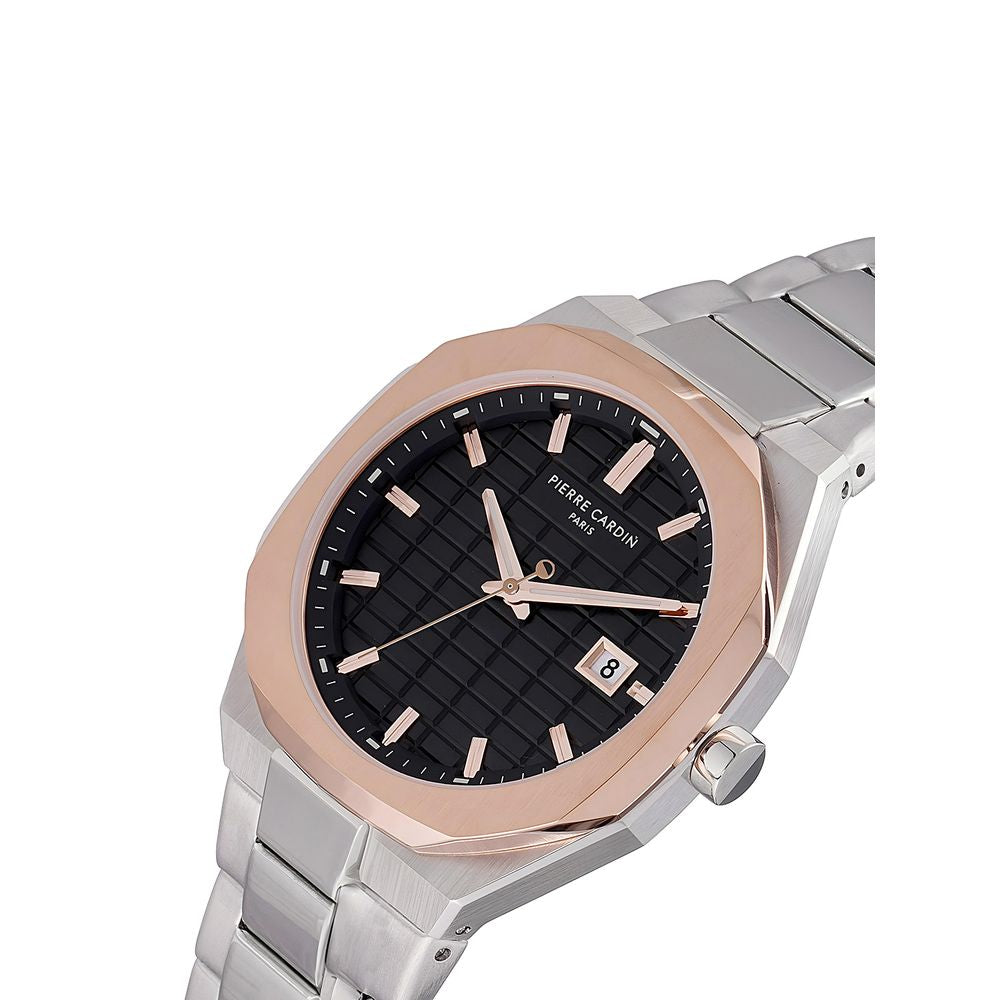 Gray Stainless Steel Dress Watch