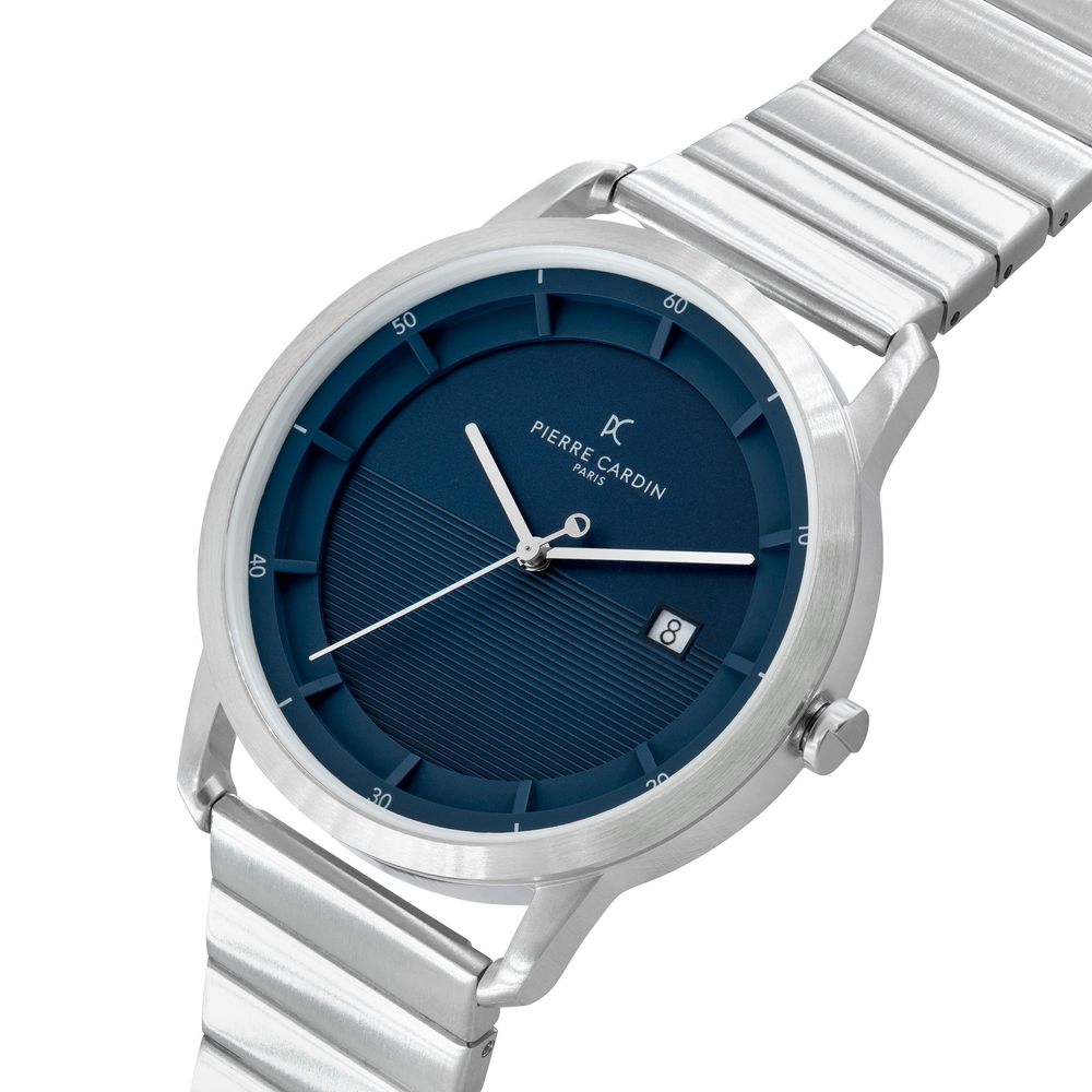 Gray Stainless Steel Dress Watch