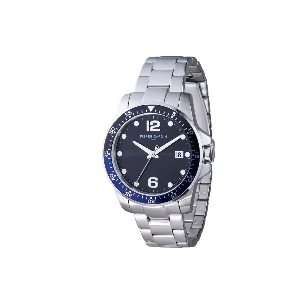 Gray Stainless Steel Dress Watch