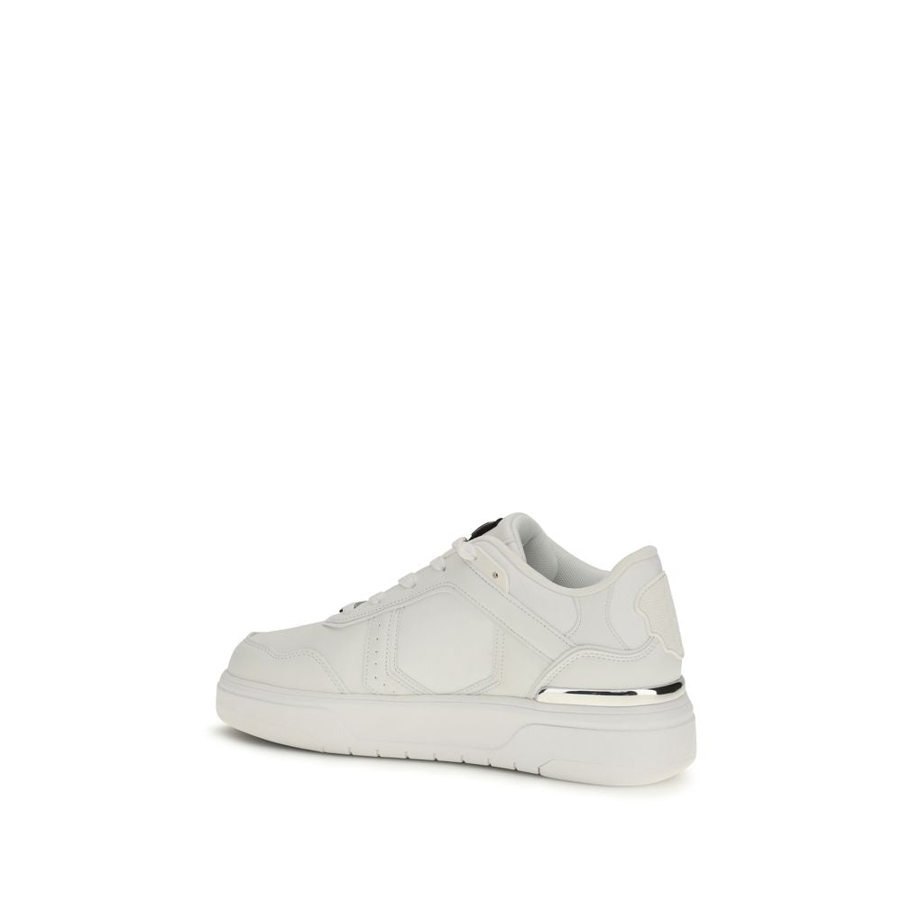 White Calf Leather Bos Taurus Athletic Sneakers