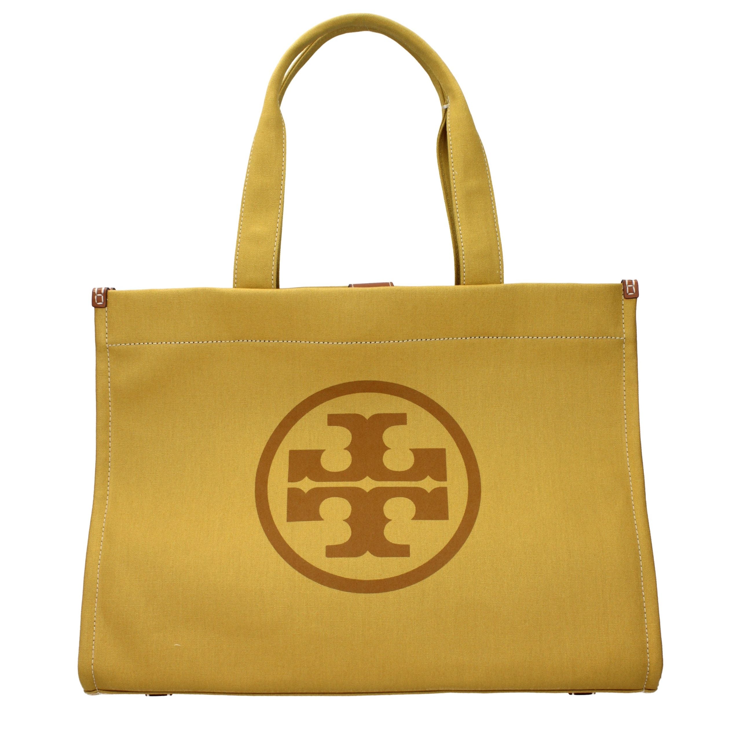 Yellow Fabric Shoulder Bag