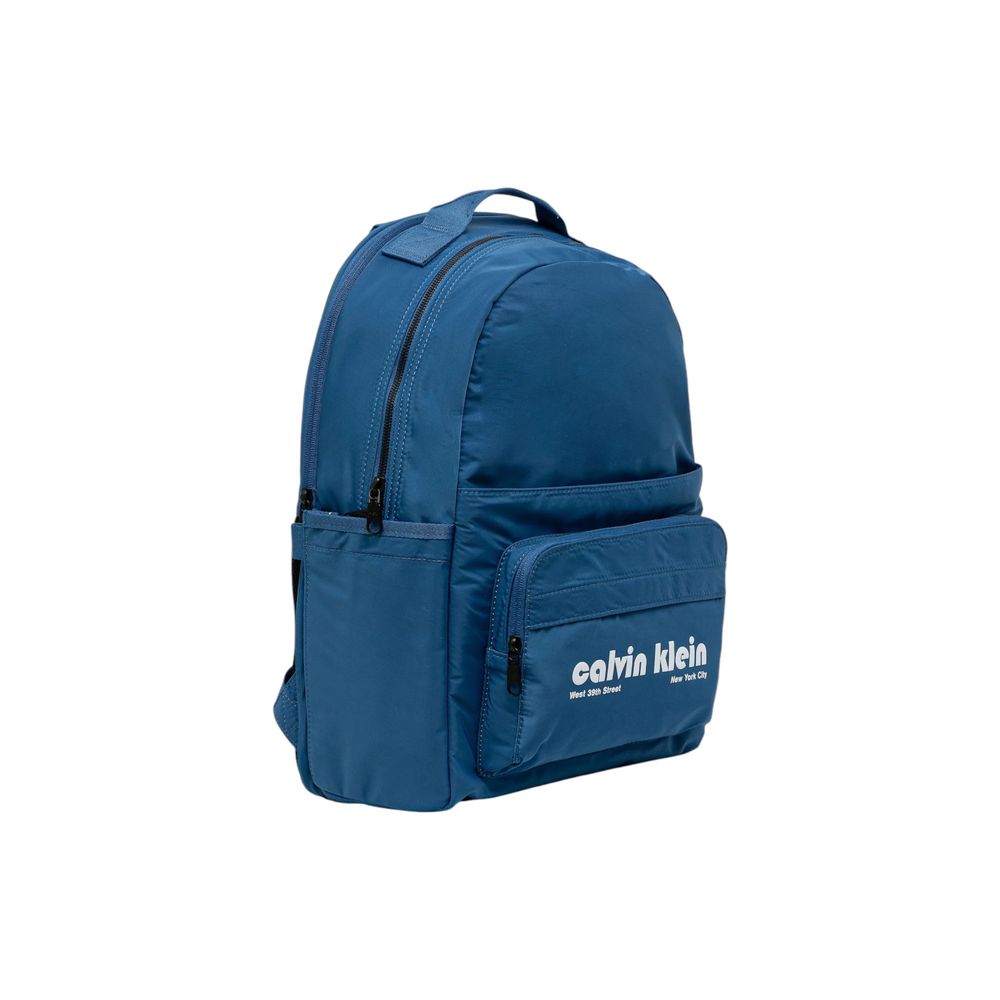 Blue Recycled Polyester Backpack
