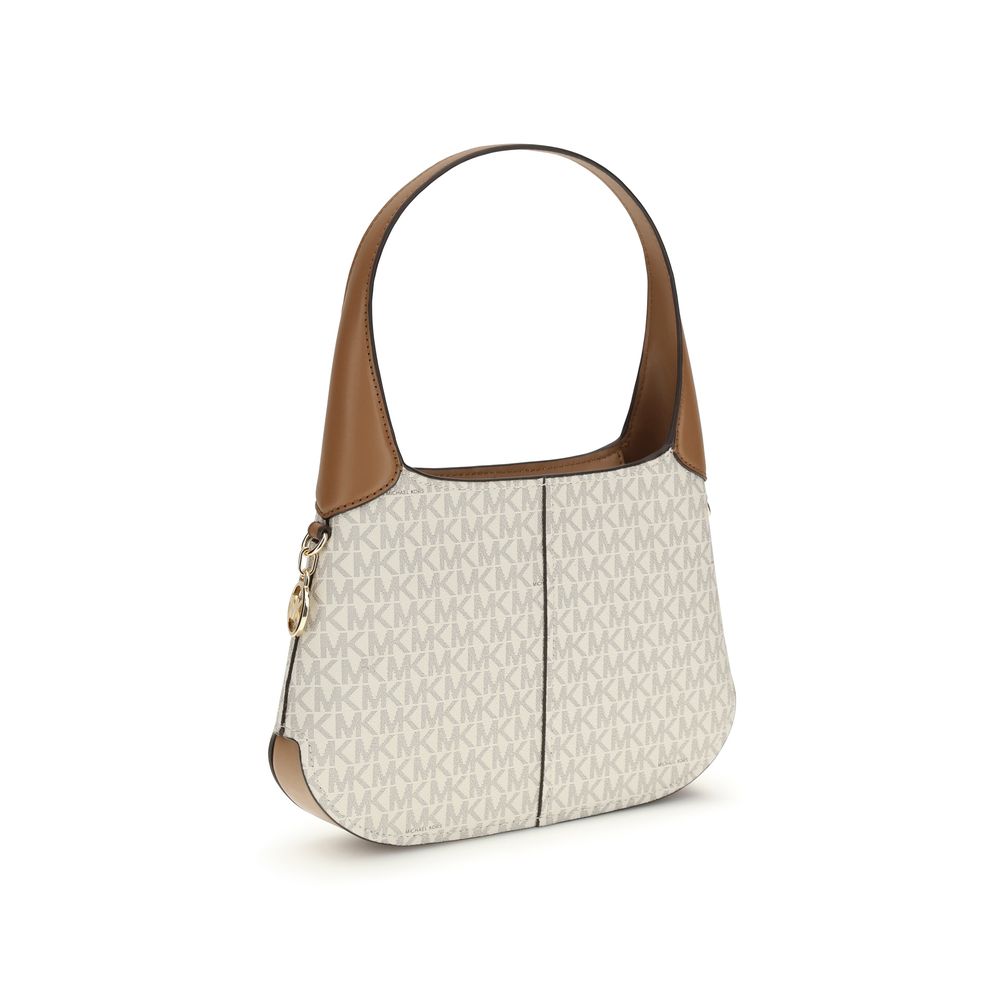 Beige Cotton Shoulder Bag