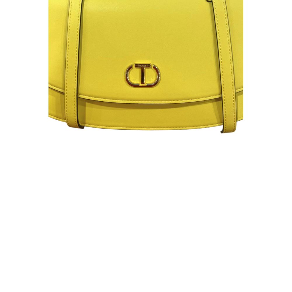 Yellow PU Women Shoulder Bag