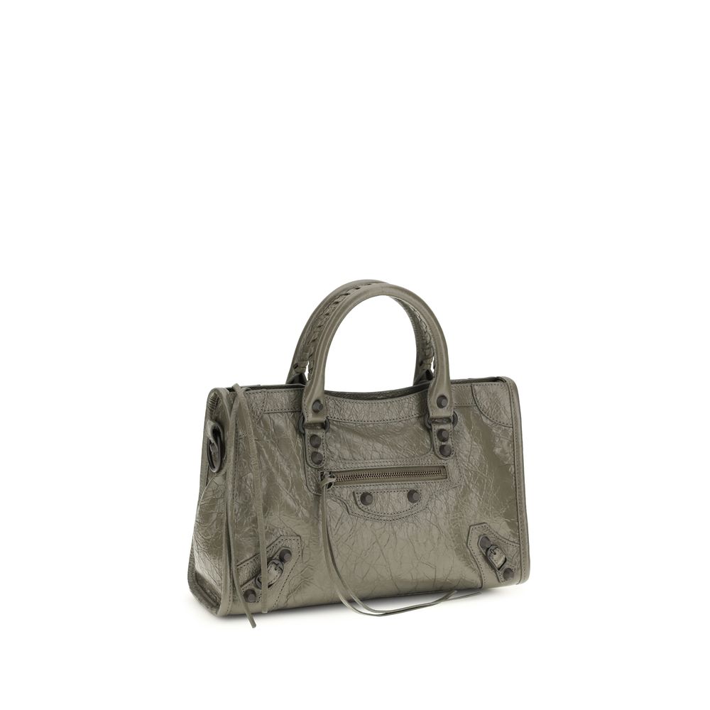 Gray Calf Leather Bos Taurus Shoulder Bag