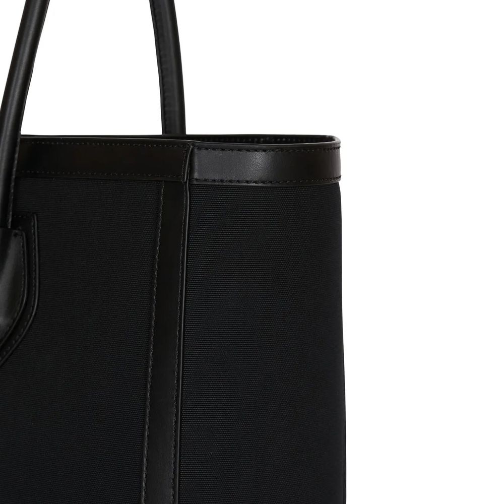 Black Cotton Shoulder Bag