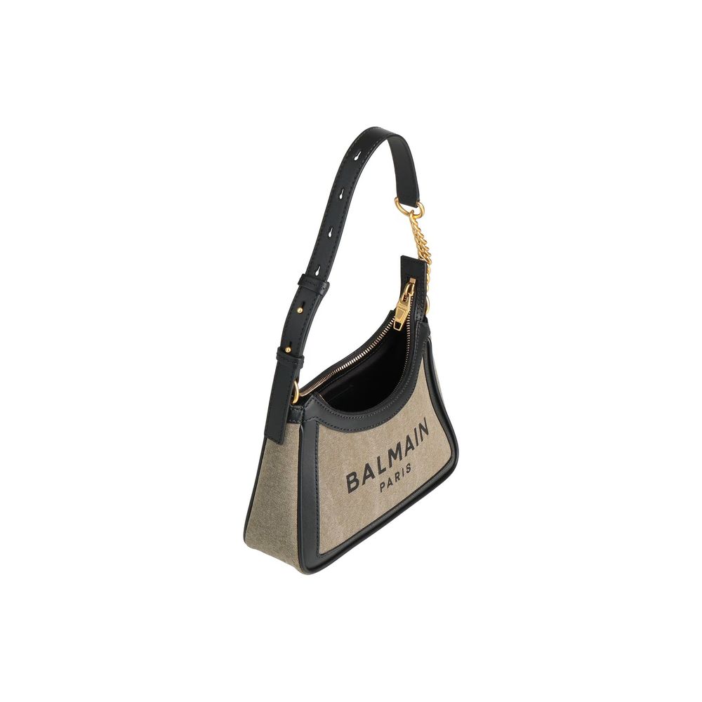 Bicolor Cotton Shoulder Bag