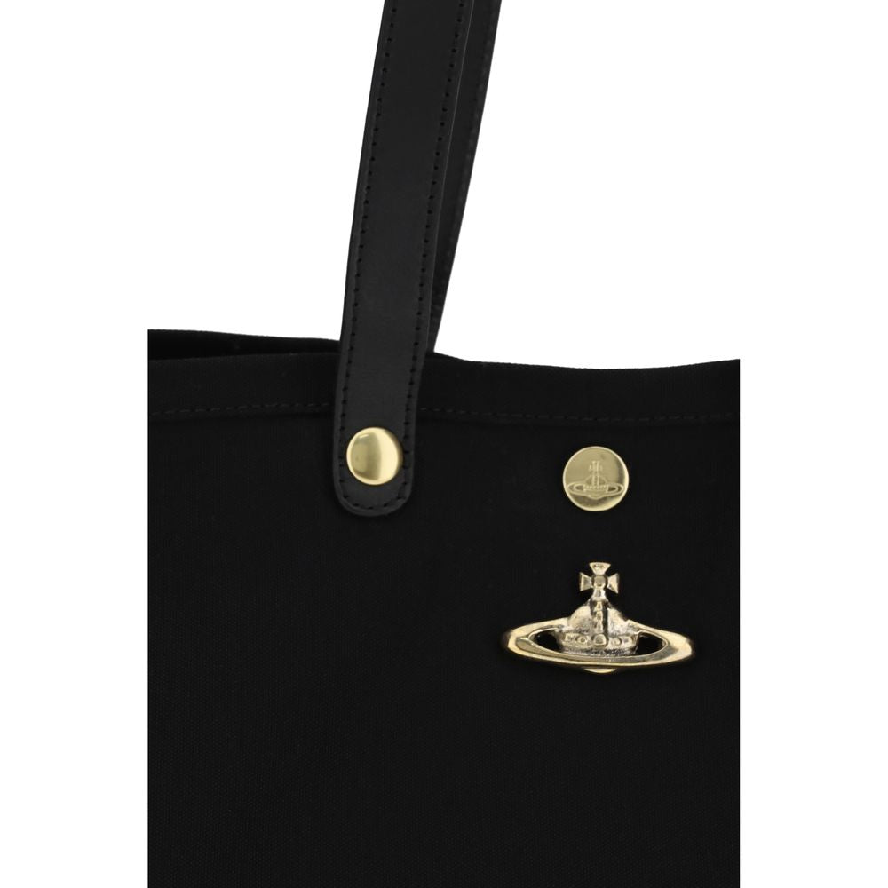Black Polyester Shoulder Bag
