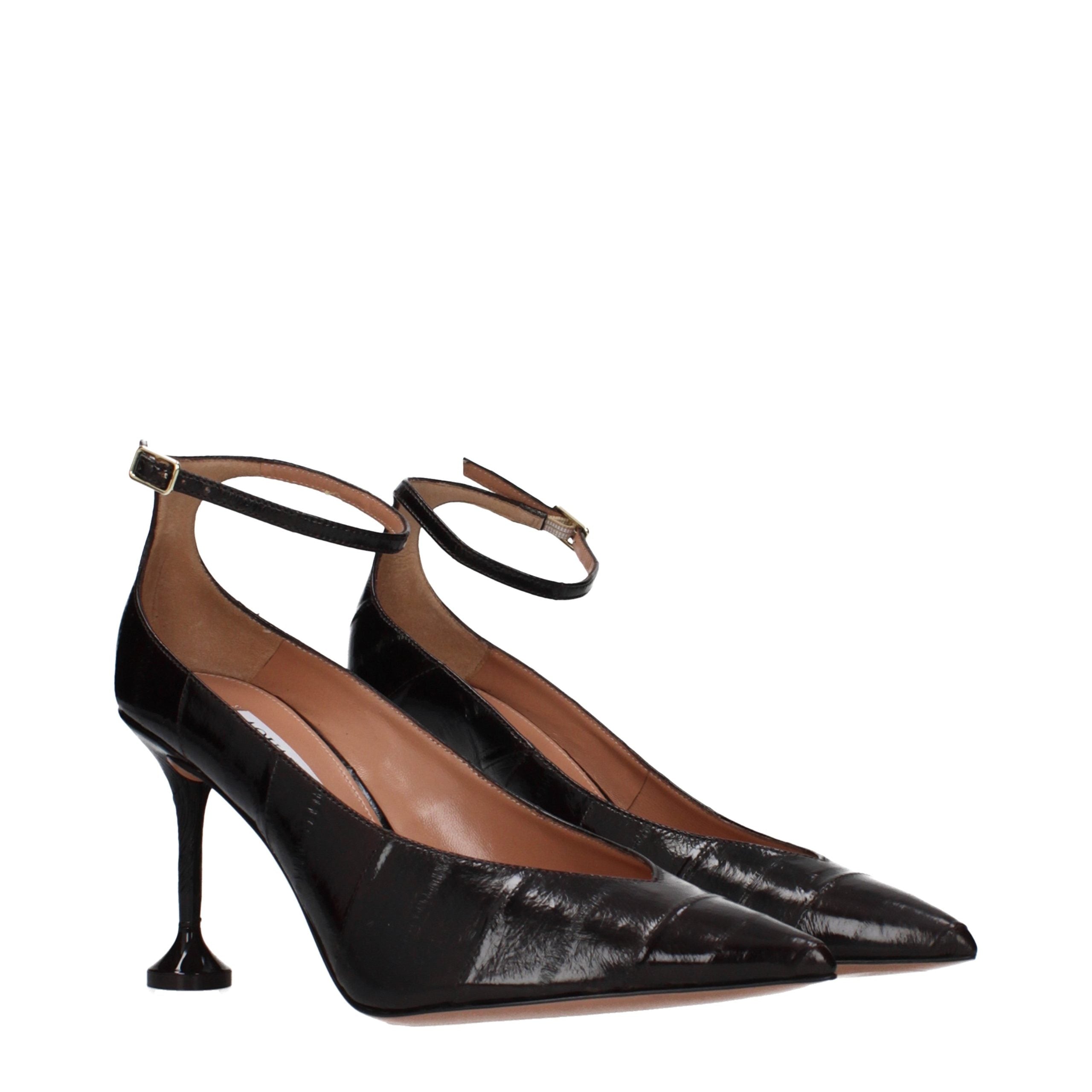 Brown Leather Pumps