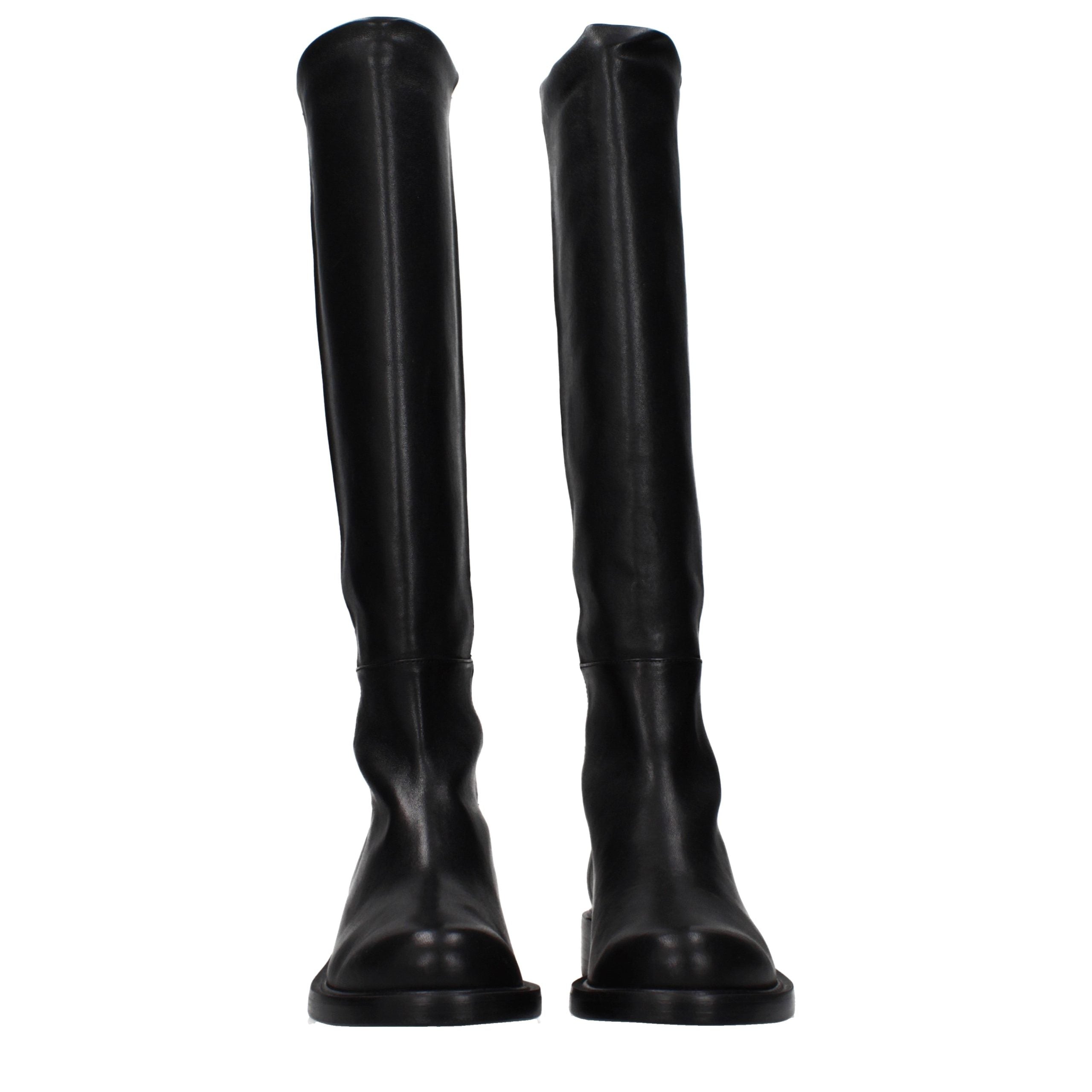 Black Leather Over The Knee