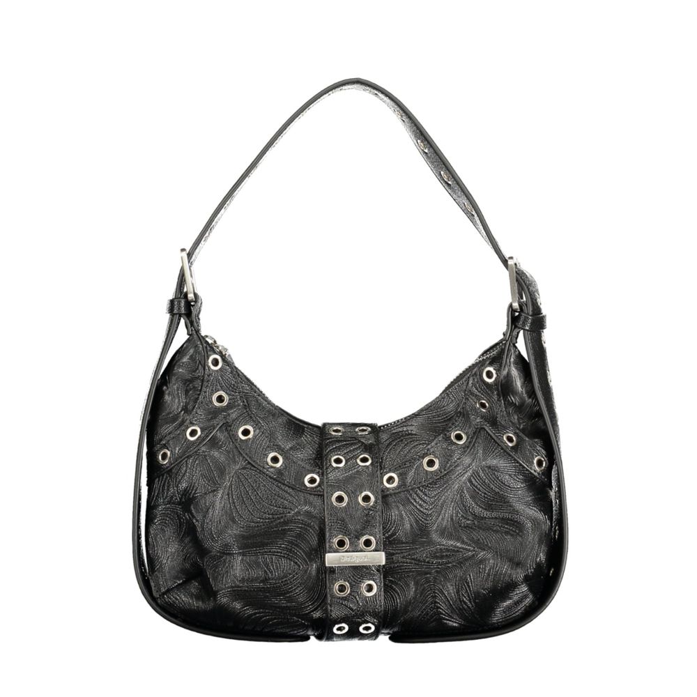 Black Polyurethane Women's Mini Bag