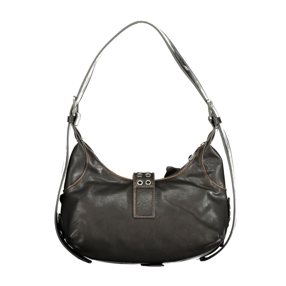 Marrone Polyurethane Women's Shoulder Bag