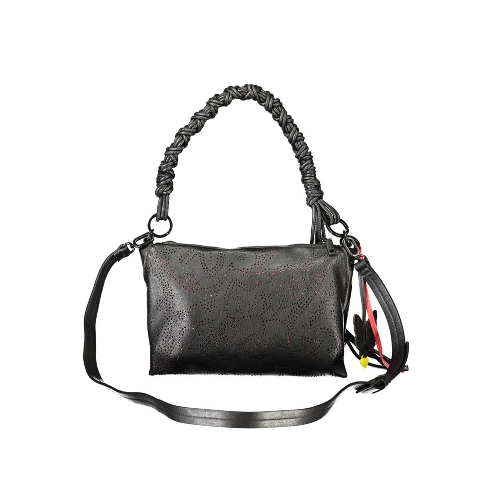 Black Polyurethane Women's Handbag