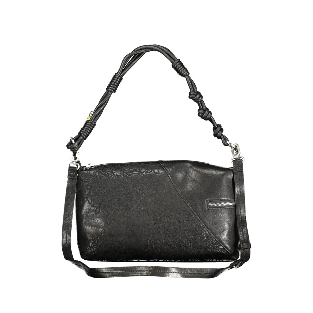 Black Polyurethane Women's Handbag