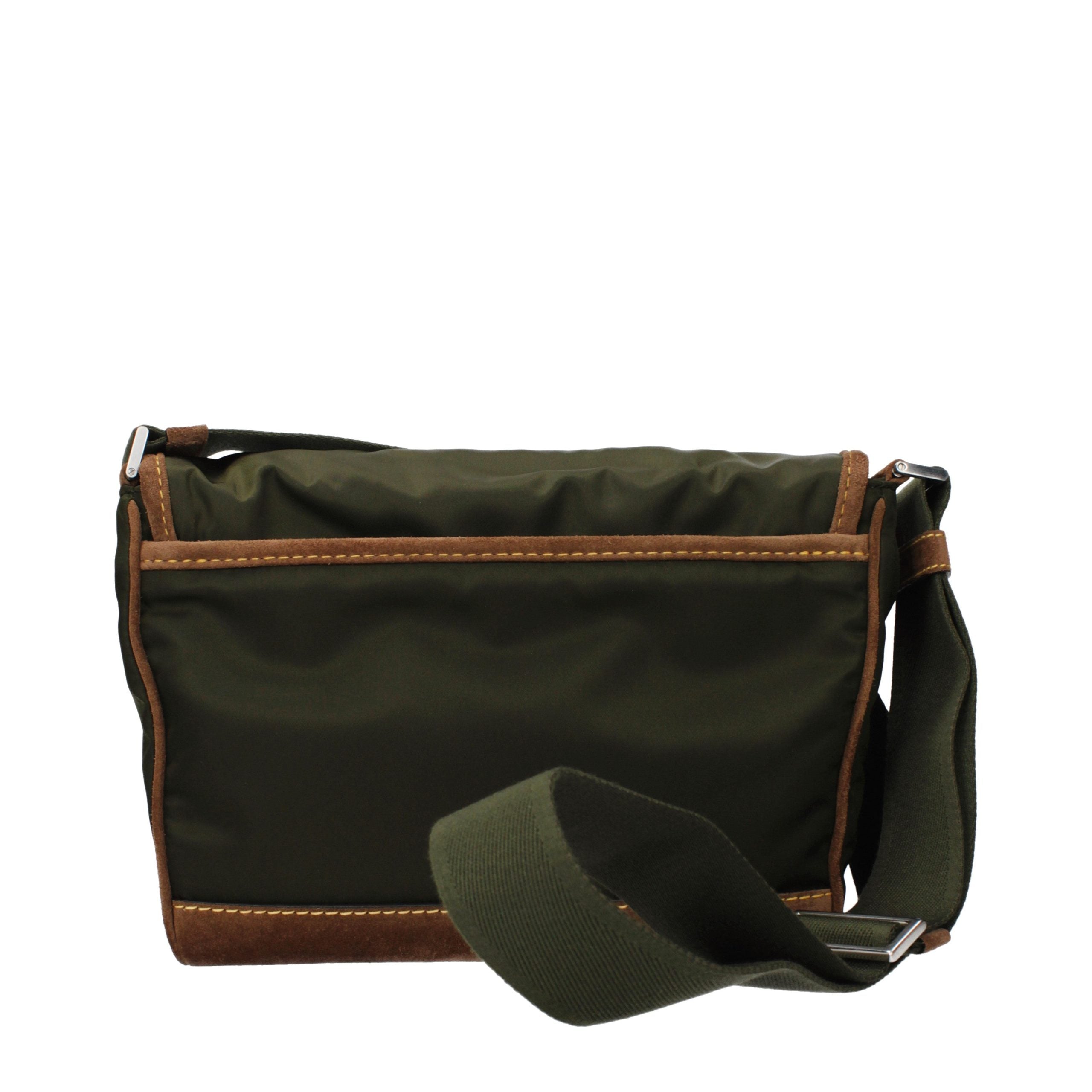 Green Fabric Crossbody Bag