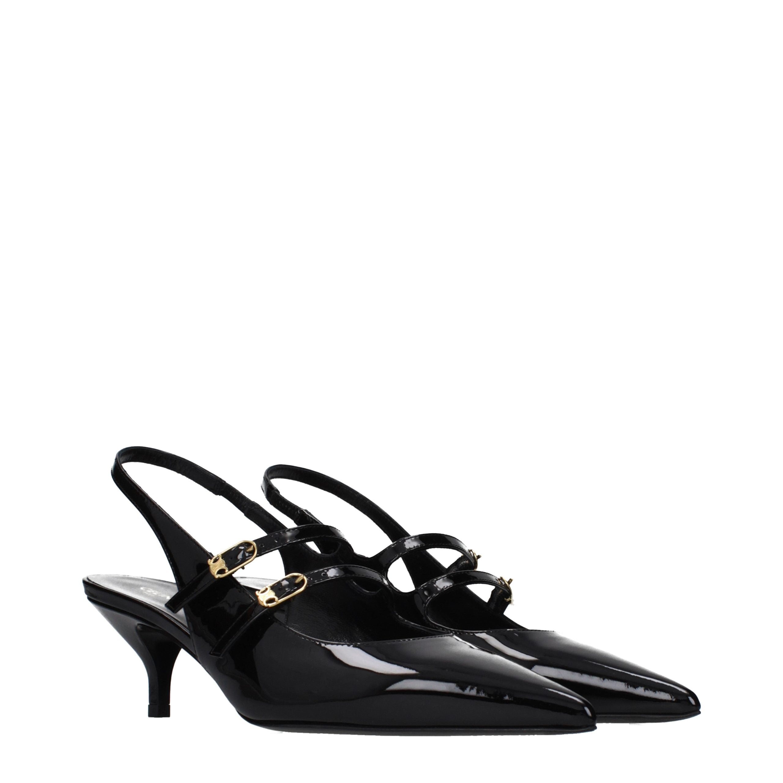 Black Leather Sandals