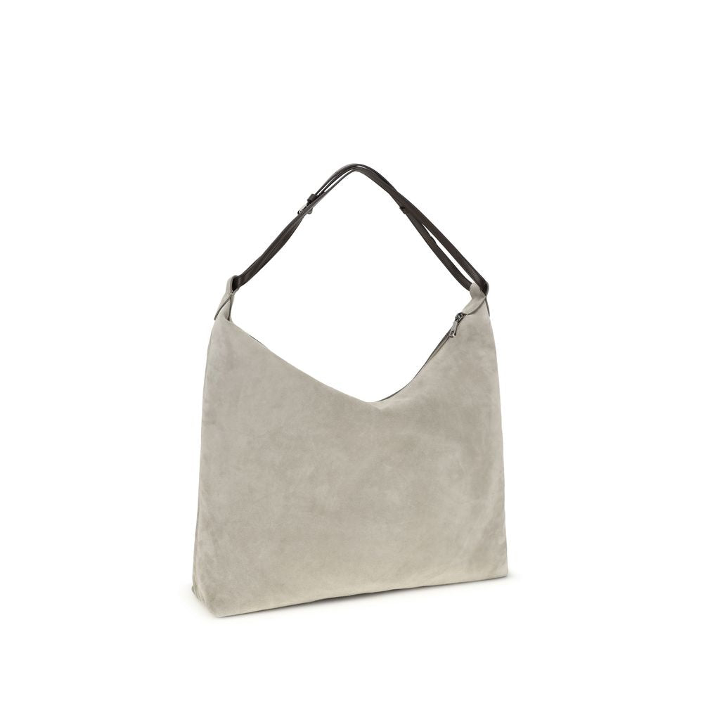 Gray Calf Leather Bos Taurus Shoulder Bag