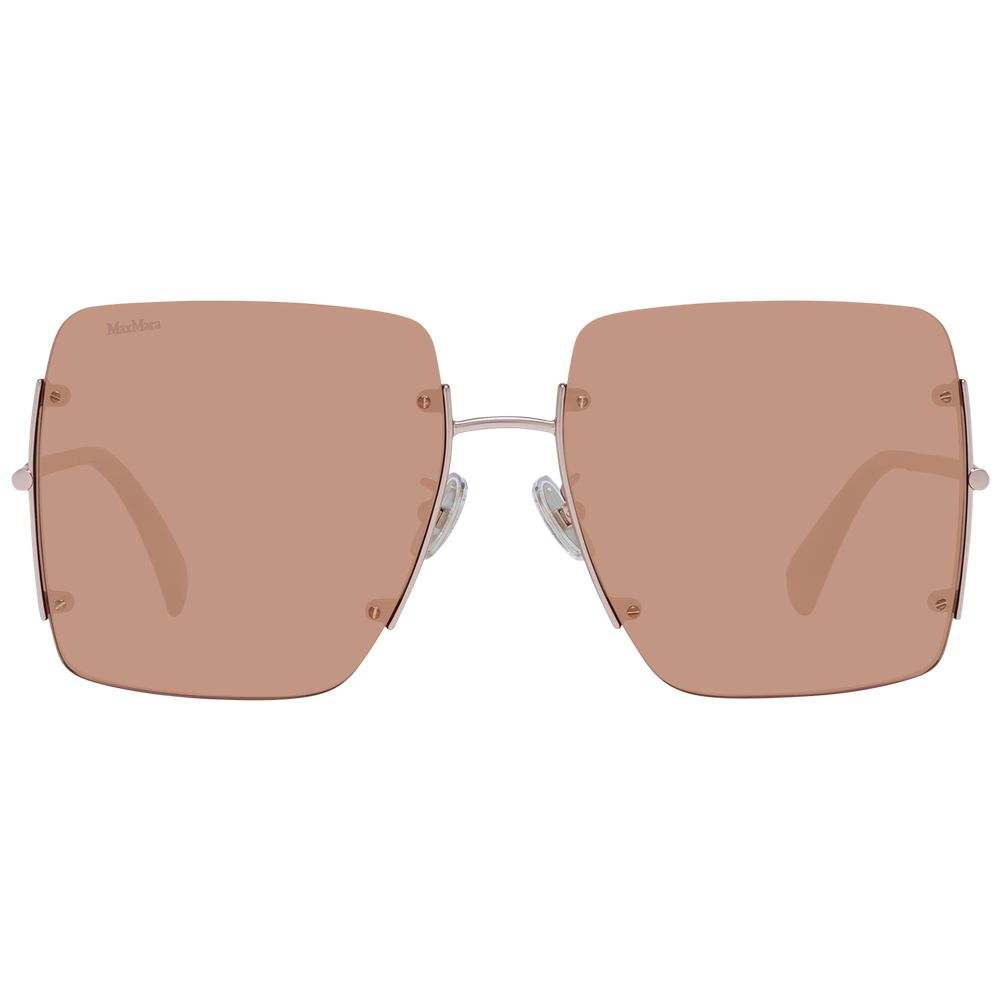 Rose Gold Metal Sunglasses