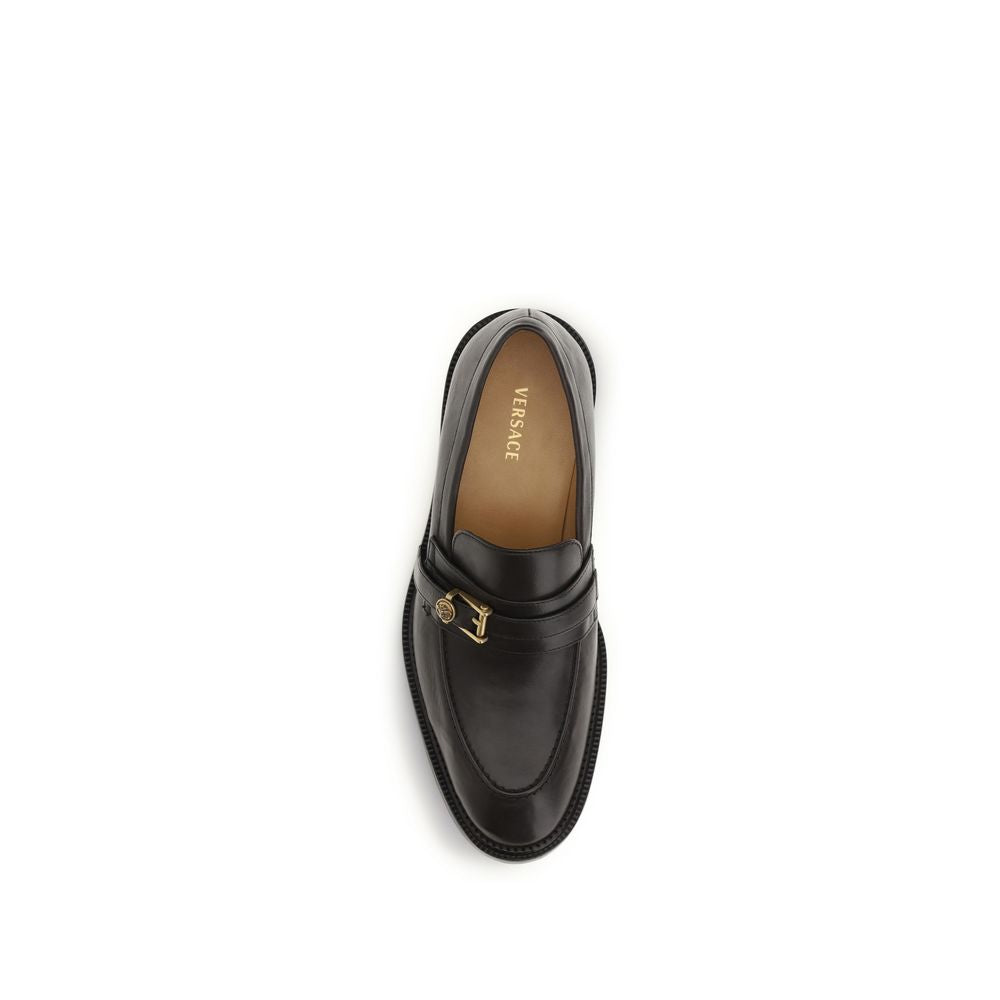 Black Calf Leather Bos Taurus Slip-On Loafers