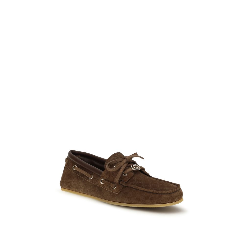 Brown Calf Leather Bos Taurus Slip-On Loafers