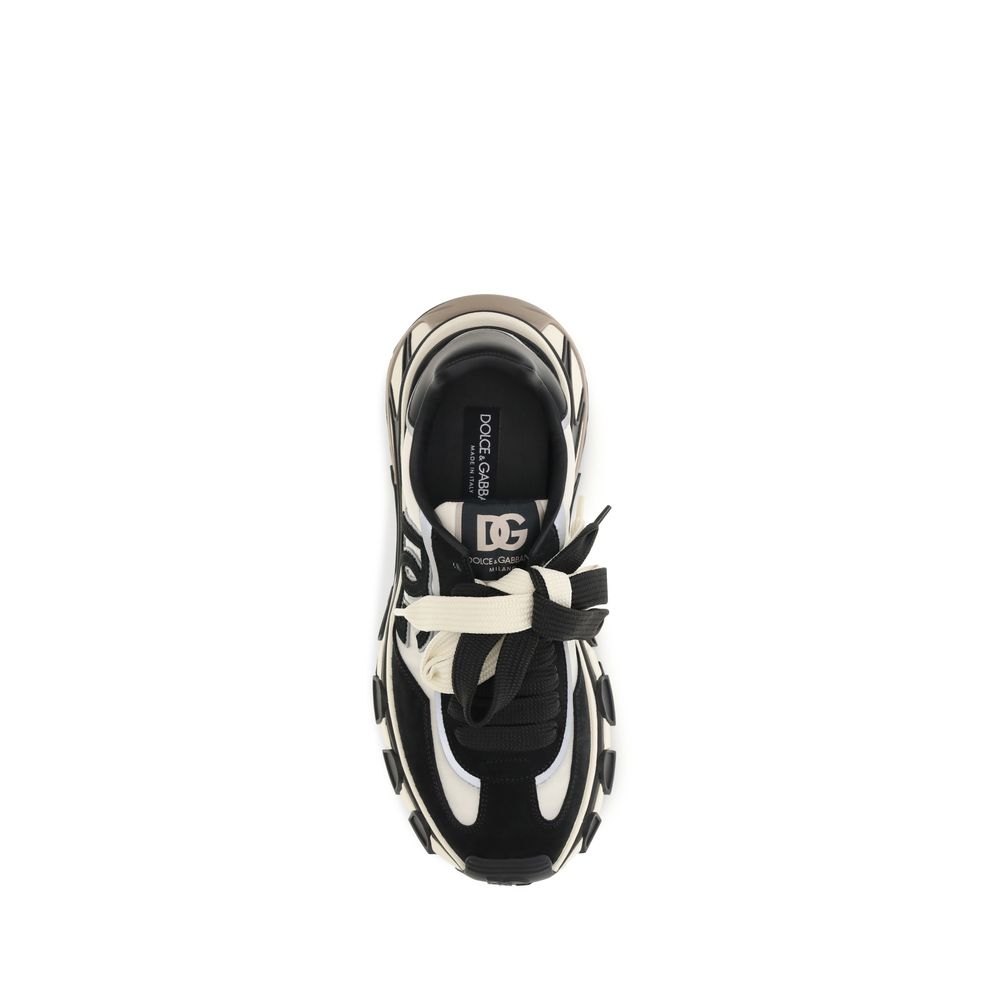 Black Calf Leather Bos Taurus Athletic Sneakers